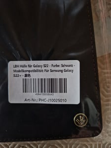 Handy Hülle für Samsung Galaxy S22 Klapphülle Bookcase Flip Cover Handy Tasche Etui Farbe: Grün Kunden-Foto 5