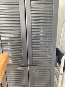 Kreher Universalschrank Noble ca. H 171 x B 68 x T 40 cm, grau/schwarz Kunden-Foto 1