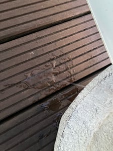 XL Vogeltränke aus Magnesia Ø 34 cm, grau – Vogelbad mit 2 Deko-Vögeln, wetterfest, Futterstelle für Wildvögel, Gartendeko Garten, Terrasse & Balkon Kunden-Foto 1