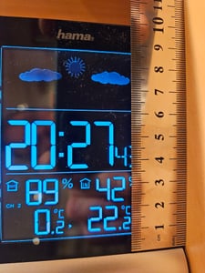 Hama Wetterstation Black Line, schwarz Kunden-Foto 1