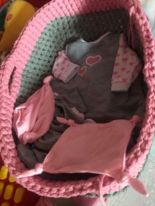 Bayer Design 84619AH Puppenkleidung Set 40 - 46 cm, Schlafsack mit Ärmeln, Hose, Oberteil, Mütze, Latz und Kuscheltuch Kunden-Foto 1