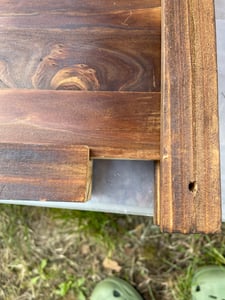 WISFOR Blumenkasten mit Rankgitter, Spalier mit Pflanzkästen, Holz Rankkasten Blumenkübel Pflanzkasten Rankhilfe 115cm Kunden-Foto 4