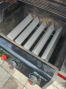 Aromaschienen 7636 Weber Spirit 310 320 330 Edelstahl 1.4301 V2A Flavorizer Bars Aromaschienen für Weber Spirit 320 ab Bauj. 2013 Brennerabdeckungen M Kunden-Foto 1