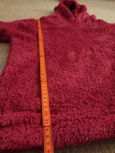 Eleganter Damen Hoodie mit Teddyfleece – Kuscheliger Plüsch Pullover mit Ohren und Kapuze, Einfarbig und Warm für Frauen Kunden-Foto 2