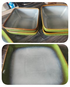 Tafelservice Steingut, vancasso 16-tlg Kombiservice, Vintage Geschirrset, Müslischalen, Suppenteller, Dessertteller und Speiseteller für 4 Personen Kunden-Foto 2