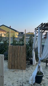 Bambusmatte Budget Natur 180 x 180 cm Kunden-Foto 1