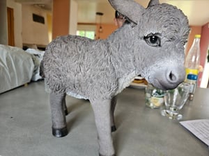 Gartenfigur Esel Fohlen Kunden-Foto 1