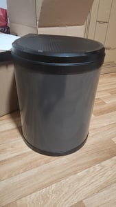 HAILO 3515071 Abfallsorter 15 Liter MONO 15 ab 40 cm Schrankbreite, dunkelgrau/schwarz Kunden-Foto 1