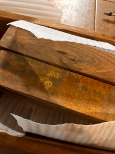FineBuy Jedálenská lavica 120 cm z masívneho akátového dreva, drevená lavica, prírodný produkt, kuchynská lavica v štýle vidieckeho domu, veľkosť na výber Fotografia od zákazníka č. 2
