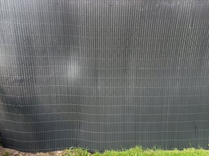 LZQ 200x500cm Sichtschutzmatte PVC Bambus Sichtschutz Garten Sichtschutzzaun Balkon Zaun Windschutz Balkonverkleidung, Anthrazit Kunden-Foto 1