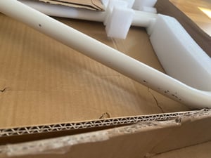 Soporte/Carrito para TV Maclean con ruedas, para televisores de 37 a 80 pulgadas, capacidad máxima de 50 kg, compatible con VESA hasta 600 x 400, color blanco, modelo MC-180 W Foto del cliente 1