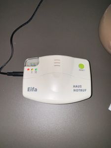 Mobiler Alarm Notruf Knopf Funk Senioren Krankenpflege Hausnotruf Pflege Überfall inkl 2 Sender Pflegedienst Kunden-Foto 1