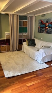 Tapis à poils longs pour salon Tapis en fourrure synthétique Shaggy Douillet Beige Crème Dimensions 160 x 220 cm Photo du client 1