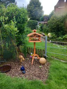 Vogelhaus PIEPMATZ mit Ständer Vogelfutterhaus Futterhaus Vogel Haus Holz Vogel Kunden-Foto 10