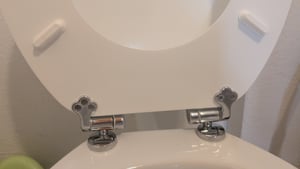 SCHÜTTE Holzkern WC-Sitz WHITE, mit Absenkautomatik Kunden-Foto 4