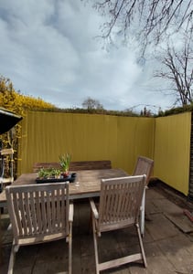 LZQ 180x300cm Sichtschutzmatte PVC Bambus Sichtschutz Garten Sichtschutzzaun Balkon Zaun Windschutz Balkonverkleidung, Bambus Kunden-Foto 2