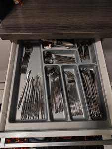 ORGA-BOX II Besteckeinsatz Maxi für Nobilia 60er Schublade 462 x 509 mm silbergrau Kunden-Foto 1
