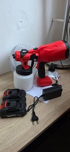 Akumulátorový postrekovač HDeye 21V 800W 3 trysky 800ml 2 batérie, červený Fotografia od zákazníka č. 1