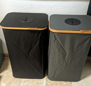 SONGMICS Pfandflaschen-Sammelbehälter, 95 L Flaschensammler Leergut, Recycling Kunden-Foto 1