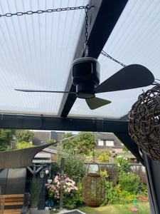 40W 52cm stropný ventilátor s osvetlením a diaľkovým ovládaním, LED stropné svetlo s ventilátorom malý stropný ventilátor E27 spálňa kuchyňa jedáleň Fotografia od zákazníka č. 5