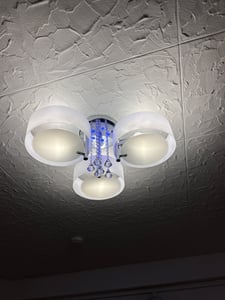 Lampa sufitowa, lampa podłogowa, kryształowa lampa wisząca, lampa wisząca, możliwość regulacji jasności, gwint E27, z pilotem, do salonu i sypialni Zdjęcie produktu od klienta nr 1