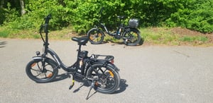 HillMiles E Bike, E-Bike Klapprad mit 36V 13Ah Akku bis zu 80-100km, 20 *3.0 Zoll, 7-Gang SHIMANO, 250W Motor & 25km/h MilePort 1 Kunden-Foto 13