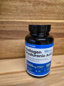 Vitastrong Kollagen Hyaluronsäure – 2000mg – 180 Tabletten – Coenzym Q10, Biotin, Vitamin C & D – Unterstützt Haut, Gelenke, Haare & Knochen Kunden-Foto 1