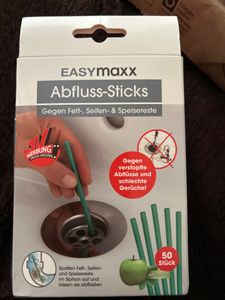 EASYmaxx Abflussreiniger-Sticks Apfel 50 Stück Kunden-Foto 1