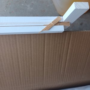 Pflanzkasten mit Rankgitter Torbogen Rosenbogen schwarz Holz Kunden-Foto 2