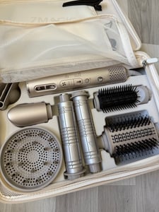 MCURO Warmluftbürste 7-in-1 Multihaarstyler 110000 U/Min,Lockenstab Auto-Wrap Ionen Föhn Airstyler,Hairstyler,Haartrockner,Lockenstab & Glätteisen,mit Reisebox Kunden-Foto 11