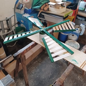 Flügel für Windmühle, Windmühlen, Ersatzflügel, Windmühlenflügel – Spannweite 80 cm Kunden-Foto 2