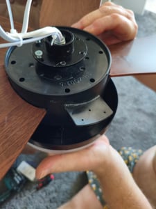 Wentylator sufitowy Ø106 cm z oświetleniem LED, sterowaniem za pomocą aplikacji i pilota, z regulacją jasności, 6 prędkości, 3 tryby pracy, timer, cicha lampa sufitowa LED o mocy 35 W z wbudowanym wentylatorem Zdjęcie produktu od klienta nr 1
