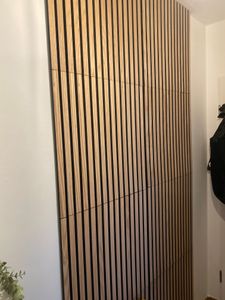 Pannelli acustici in look legno per una piacevole acustica ambientale 118 x 60 cm Rovere bianco Foto del cliente 3