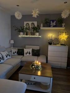 Konferenční stolek VASAGLE, stolek do obývacího pokoje, námořní styl, 80 x 80 x 45 cm Fotografie od zákazníka č. 1
