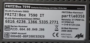 Box 7590, Wi-Fi 5 (802.11ac), Dual-Band (2,4 GHz/5 GHz), Ethernet/LAN, 3G, Grau, Rot, Weiß, Tabletop-Router Kunden-Foto 1