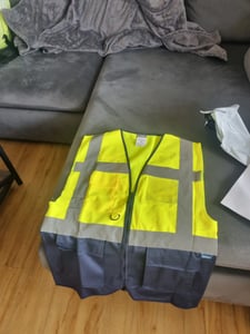 Portwest C476 WARSCHAU EXEKUTIV WESTE Yellow/Navy Gr. M Kunden-Foto 1