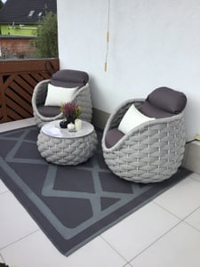 Obal na záhradný nábytok Vodotesná tkanina 600D Oxford Súprava nábytku na pohovku Odolná proti vetru Ochranná krycia plachta, 230x165x80cm Fotografia od zákazníka č. 2