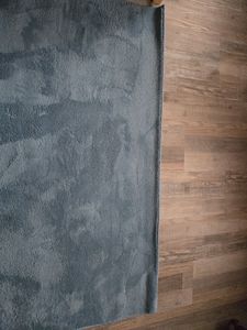 TT Home Wohnzimmer Teppich Kurzflor Anti-Rutsch Rückseite Unifarben Modern Waschbar Größe 200 cm Quadrat Kunden-Foto 15