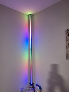 LED stojacia lampa Grundig - Stojacia lampa 140 cm - Stmievateľné RGBW a biele svetlo - Vrátane diaľkového ovládania a hudobného senzora Fotografia od zákazníka č. 1