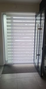 Doppelrollo schnurlos Duo Rollo Klemmfix Rollos für Fenster ohne Bohren & zum Bohren Faltrollo 85x130cm Weiß Kunden-Foto 1