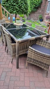tectake® Rattan Sitzgruppe Porto für 6 Personen Kunden-Foto 4