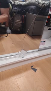 Schwebetürenschrank Kleiderschrank Schrank 203cm Grau/Grau mit zwei Spiegeln MILAN Kunden-Foto 8