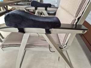2 Stück Komfort-Armlehnenpolster für Büro- und Gaming-Stuhl, Memory-Schaum-Schreibtischstuhl, Armlehnenpolster zur Ellenbogenentlastung Kunden-Foto 1