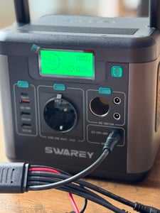 Stacja zasilania Generator solarny SWAREY S160 300W(szczyt 600W) z panelem słonecznym 100W, ładowarką PD65W Type-C 222Wh/60000mAh Power Bank Zdjęcie produktu od klienta nr 2