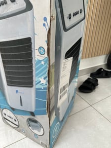 JUNG LIFEAIR Al mobiles Klimagerät mit Wasserkühlung, inkl. Fernbedienung + Timer, Mobile Klimaanlage leise, Kühlender Ventilator, ohne Abluftschlauch Kunden-Foto 7