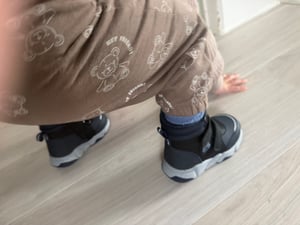 Kinder Gefüttert Sneaker Winterschuhe Isoliert Freizeitschuhe in Dunkelblau Menfi Gr.23 Kunden-Foto 1