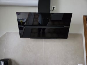 KKT KOLBE Dunstabzugshaube 80 cm 782 cbm/h Umluft Abluft Kopffrei Wandhaube Schwarz Glas Smart WiFi App WLAN RGBW-LED-Beleuchtung ECCO8005SM Kunden-Foto 1