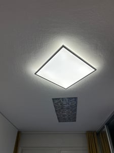 LED panel 29,3x29,3 cm - 18W, 2400lm, stmievateľný, plochý, podsvietenie, neutrálna biela, biela Fotografia od zákazníka č. 2
