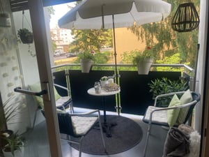 TT Home Teppich Für Outdoor Wetterfest Küchenteppich Balkon Terrasse Unifarbenes Design Modern Größe 240x340 cm Kunden-Foto 3