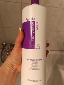 Fanola No Yellow, 1000 ml, Szampon, Unisex, Rozjaśnione włosy, Włosy blond, Szare włosy, Blond, Przeciwdziałanie żółknięciu, Świecący Zdjęcie produktu od klienta nr 1